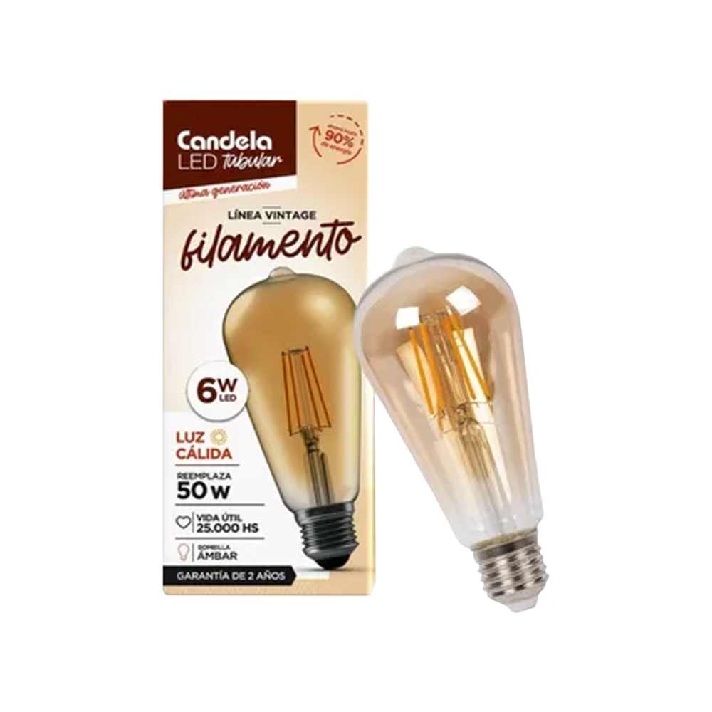 Led Filamento Tubular 6W.